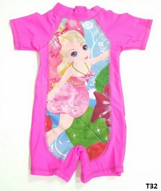 baju renang anak terusan pink